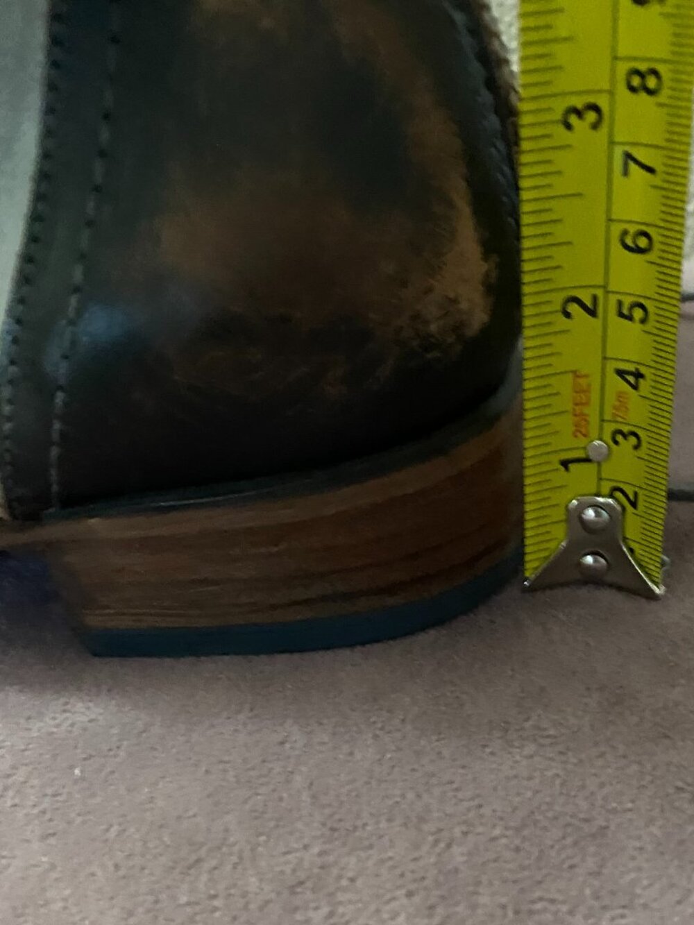 Freebird Raphael Distressed Ice Knee-High Laced Leather Boot - Size 8 - Picture 7 of 10